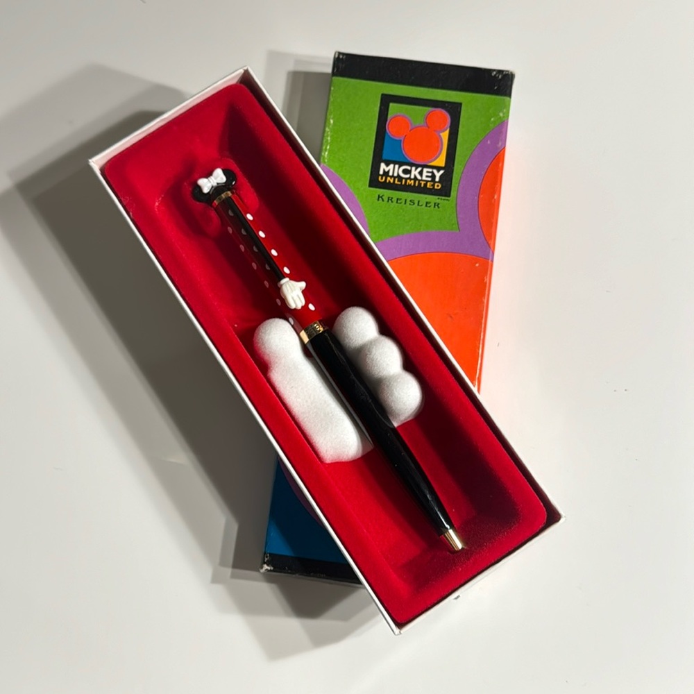 Disney Minnie Unlimited Kreisler Pen Ball Point Twist In Box Like New